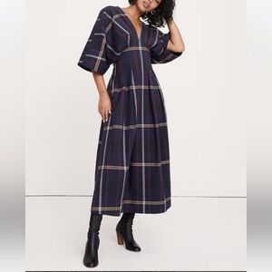 New pleated cotton dress